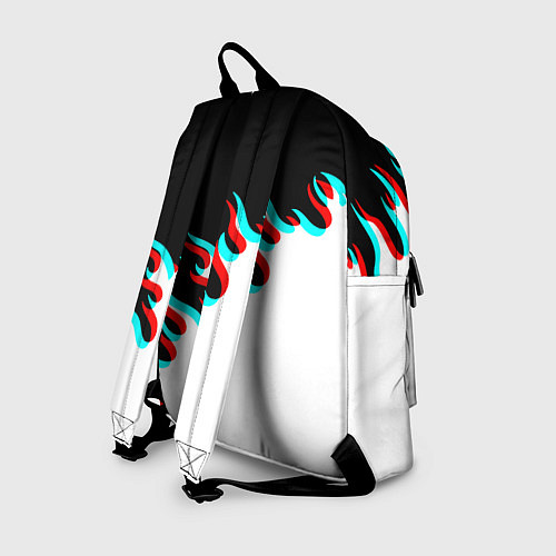 Рюкзак Нирвана глитч огонь / 3D-принт – фото 2