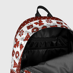 Рюкзак Новогодний паттерн, цвет: 3D-принт — фото 2