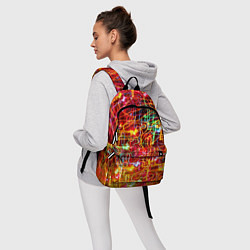 Рюкзак Неоновый хаос, цвет: 3D-принт — фото 2