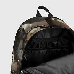 Рюкзак Жидкая субстанция светло-коричневая, цвет: 3D-принт — фото 2