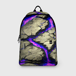 Рюкзак Треснувший камень фиолетовый, цвет: 3D-принт — фото 2