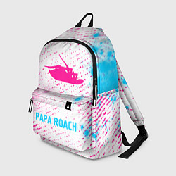 Рюкзак Papa Roach neon gradient style по-центру, цвет: 3D-принт