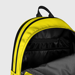 Рюкзак Sport жёлтый с чёрным точечный, цвет: 3D-принт — фото 2