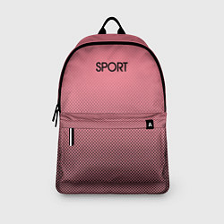 Рюкзак Sport розовый текстурный, цвет: 3D-принт — фото 2