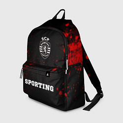 Рюкзак Sporting - red gradient по-центру, цвет: 3D-принт