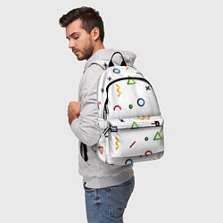 Рюкзак Геометрический хаос, цвет: 3D-принт — фото 2