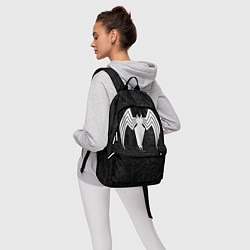 Рюкзак Знак венома с текстурой симбиота, цвет: 3D-принт — фото 2