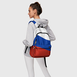 Рюкзак Флаг России волной, цвет: 3D-принт — фото 2