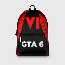 Рюкзак GTA 6 - red gradient по-центру, цвет: 3D-принт — фото 2