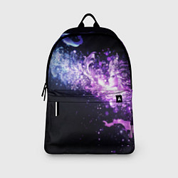 Рюкзак Фиолетово-синяя абстрактная волна, цвет: 3D-принт — фото 2
