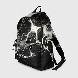 Рюкзак Бело-черная потертая текстура, цвет: 3D-принт