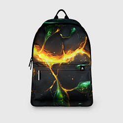 Рюкзак Разлом текстуры с зеленой слизью, цвет: 3D-принт — фото 2