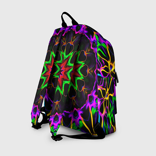 Рюкзак Неоновая геометрия узоры / 3D-принт – фото 2