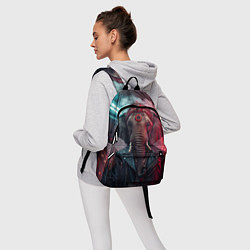 Рюкзак Cyberpunk elephant, цвет: 3D-принт — фото 2