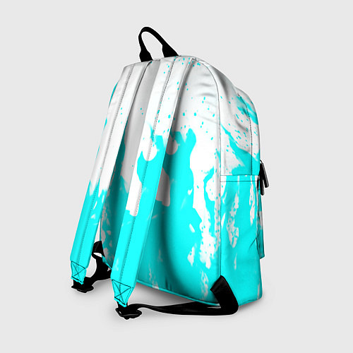 Рюкзак Голубой огонь текстура / 3D-принт – фото 2