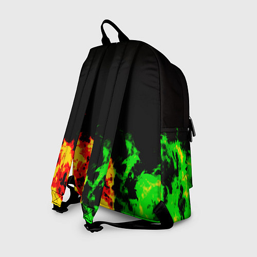 Рюкзак Амонг ас огненная текстура / 3D-принт – фото 2