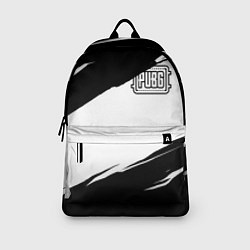Рюкзак PUBG черно белые краски, цвет: 3D-принт — фото 2