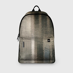 Рюкзак Размытые серо-бежевые полосы, цвет: 3D-принт — фото 2