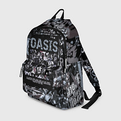 Рюкзак Oasis на фоне гитар, цвет: 3D-принт