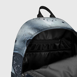 Рюкзак Белая объемная слизь текстура, цвет: 3D-принт — фото 2