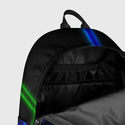 Рюкзак Color blue black green, цвет: 3D-принт — фото 2
