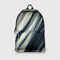 Рюкзак Синий с оливковым диагональные полосы, цвет: 3D-принт — фото 2