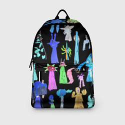 Рюкзак Яркие монстры на черном фоне, цвет: 3D-принт — фото 2
