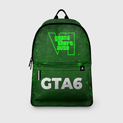 Рюкзак GTA6 - green gradient по-центру, цвет: 3D-принт — фото 2