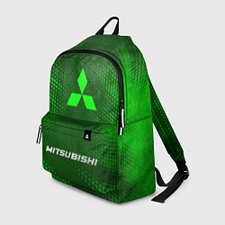Рюкзак Mitsubishi - green gradient по-центру, цвет: 3D-принт