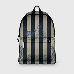 Рюкзак Чёрные полосы, цвет: 3D-принт — фото 2