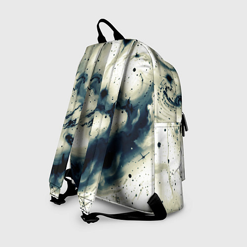 Рюкзак Бежевый и тёмно-синий космическая абстракция / 3D-принт – фото 2