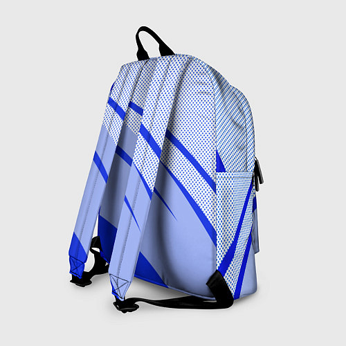Рюкзак Светло-синий текстура с полосой / 3D-принт – фото 2