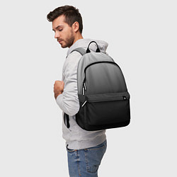 Рюкзак Текстурированный градиент тёмно-серый, цвет: 3D-принт — фото 2