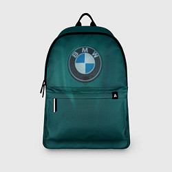 Рюкзак Логотип BMW на зелёном фоне, цвет: 3D-принт — фото 2