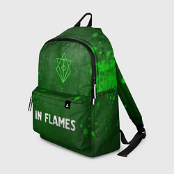 Рюкзак In Flames - green gradient по-центру, цвет: 3D-принт