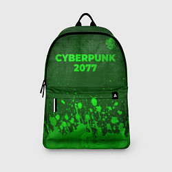Рюкзак Cyberpunk 2077 - green gradient посередине, цвет: 3D-принт — фото 2
