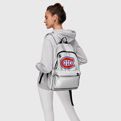 Рюкзак Монреаль Канадиенс - белый фон, цвет: 3D-принт — фото 2