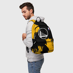 Рюкзак Голден Стэйт Уорриорз - брызги желтой краски, цвет: 3D-принт — фото 2