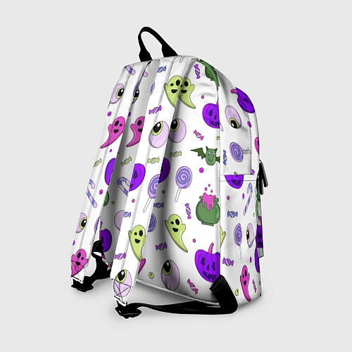 Рюкзак Halloween purple pumpkin pattern / 3D-принт – фото 2