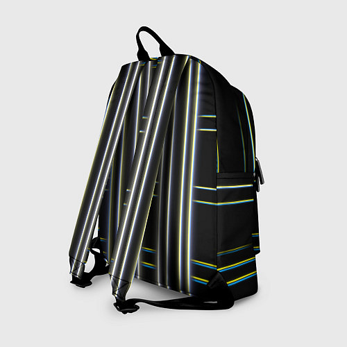 Рюкзак Neon yellow blue white / 3D-принт – фото 2