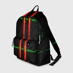 Рюкзак Color black green red lines, цвет: 3D-принт