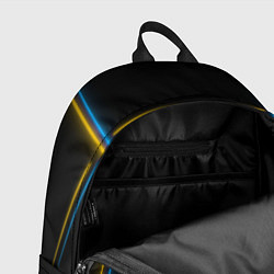Рюкзак Neon yellow light blue, цвет: 3D-принт — фото 2
