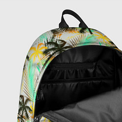 Рюкзак Palm black yellow white, цвет: 3D-принт — фото 2