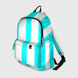Рюкзак Color light blue white lines, цвет: 3D-принт