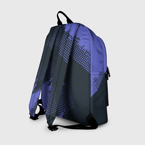 Рюкзак Абстрактная текстура в синем / 3D-принт – фото 2