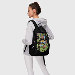 Рюкзак System of a Down мультяшный, цвет: 3D-принт — фото 2