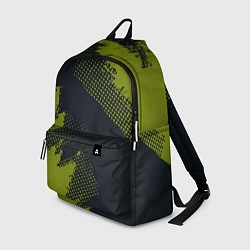 Рюкзак Абстрактная текстура в зеленом, цвет: 3D-принт