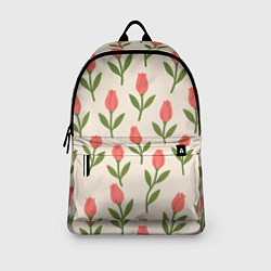Рюкзак Тюльпаны паттерн, цвет: 3D-принт — фото 2
