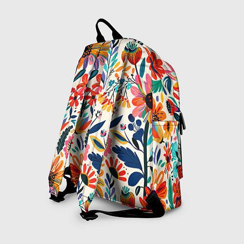 Рюкзак Простые цветы / 3D-принт – фото 2