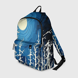 Рюкзак Полнолуние и берёзы акрилом, цвет: 3D-принт